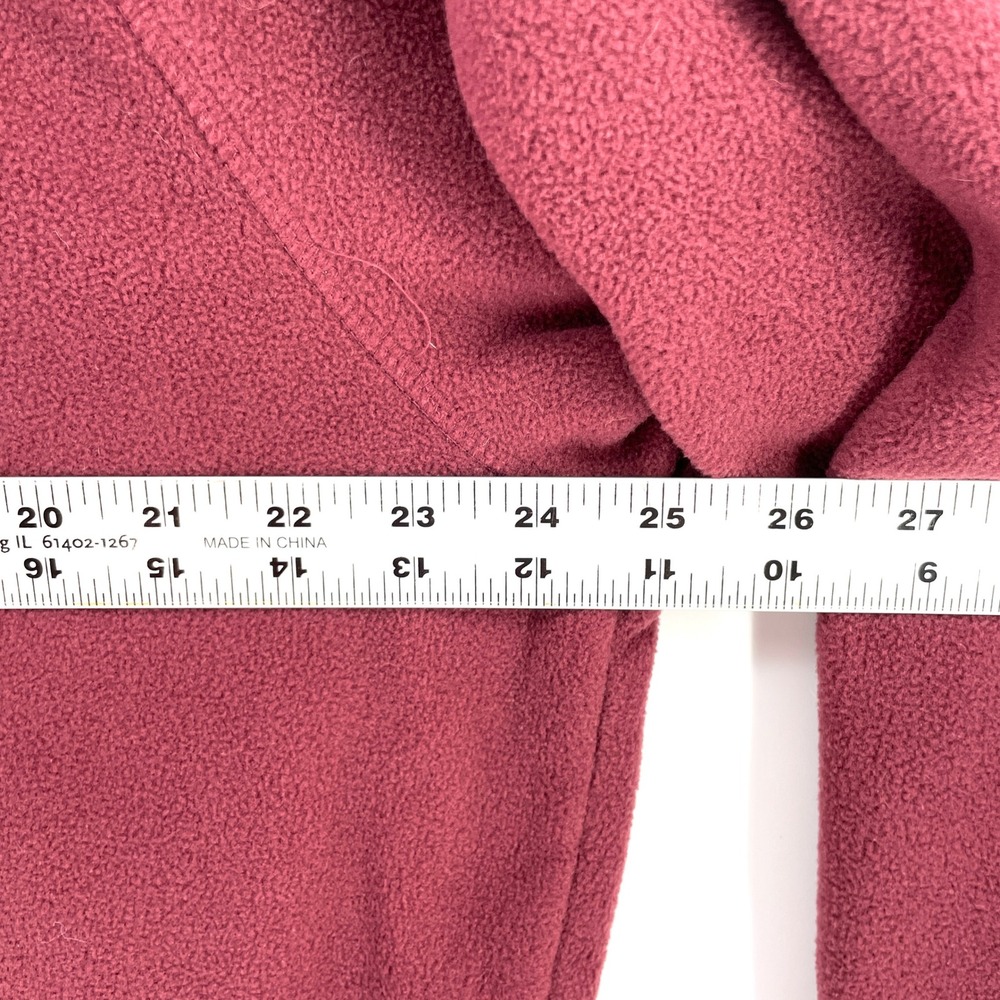 Columbia Yellowstone National Park Fleece Jacket Mens XL Maroon Full Zip Moose - Picture 5 of 9